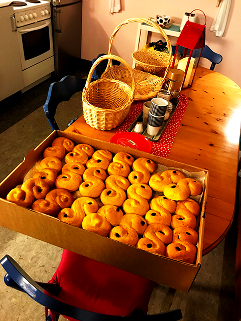 Lussekatter på Luciadagen på Ullevål Sykehus 2019 Lussekatter på Luciadagen på Ullevål Sykehus 2019